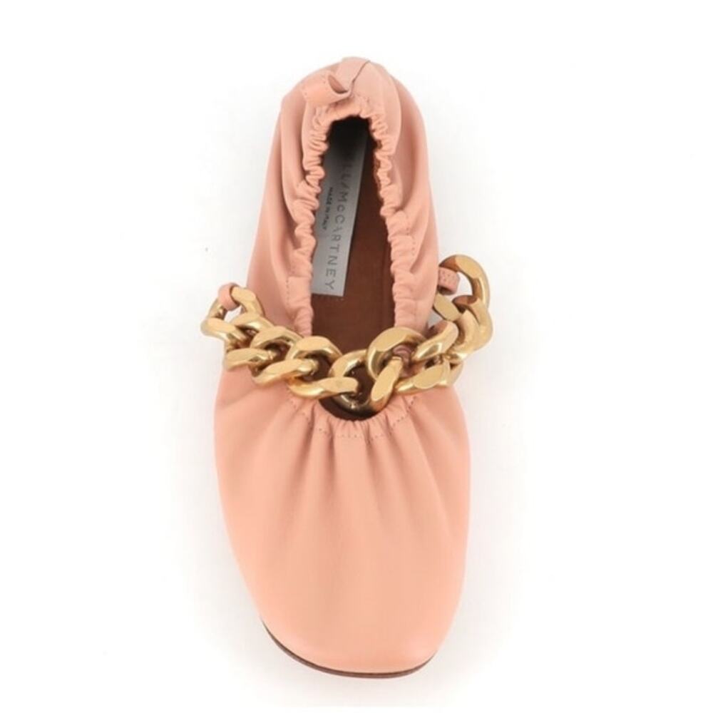 Stella McCartney Falabella Chain Glove Ballet Flats Pink Vegan  EU 38.5